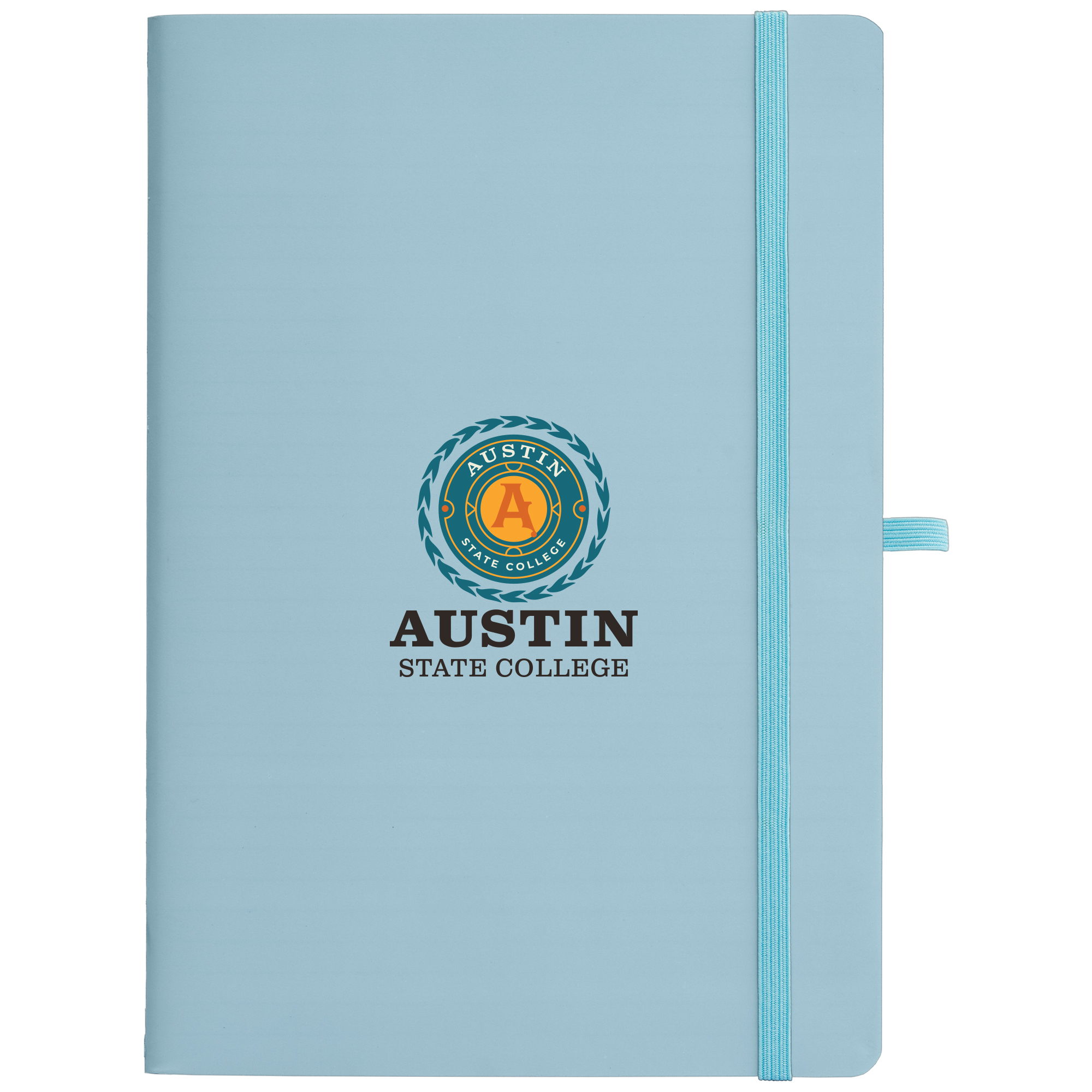 Bloc-notes papier pierre personnalisable - Monolith Bleu clair